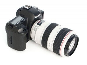 The Canon 70-300 f/4-5.6 L IS lens mounted on a 5D mark II body.