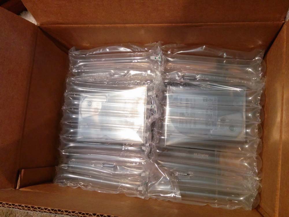 Packaging for the ThunderBay 4 enclosure.