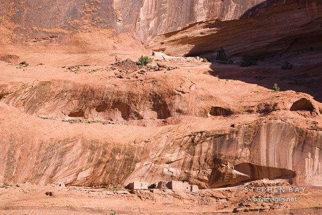 Anasazi dwellings at Junction Ruin. Canyon de Chelly, Arizona