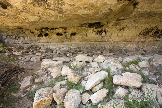 Room destroyed by looters. Walnut Canyon, Arizona.