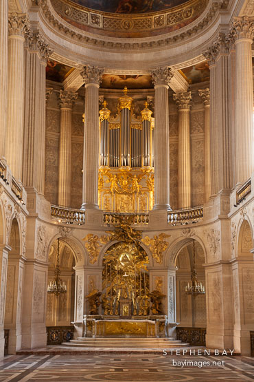 Chapel of the Palace of Versailles. Versailles, France.