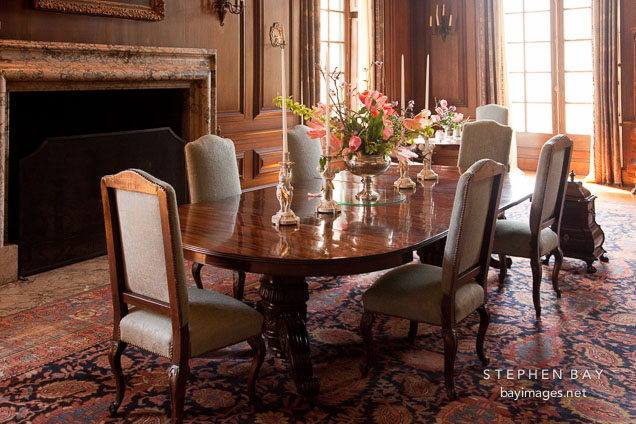 Dining room at Filoli Gardens.