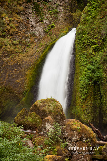 Wahclella Falls on Tanner creek. Columbia River Gorge, Oregon.