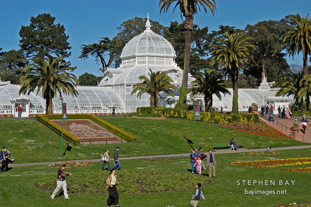 Conservatory of Flowers. Golden Gate Park, San Francisco, California, USA.