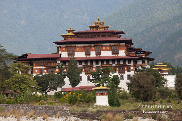 Punakha Dzong also known as Pungtang Dechen Photrang Dzong. Punakha, Bhutan.