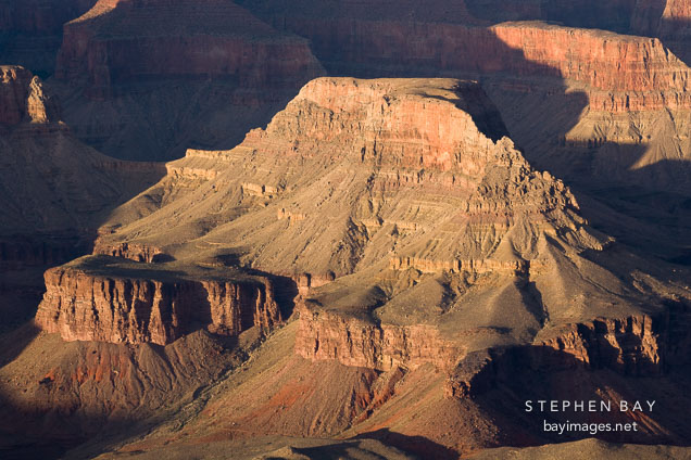 Late afternoon light on the Canyon. Grand Canyon NP, Arizona.