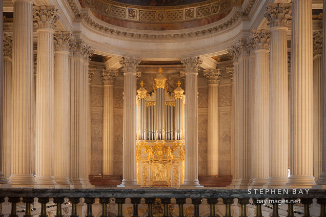 Cliquot organ in the Royal Chapel. Palace of Versailles, France.