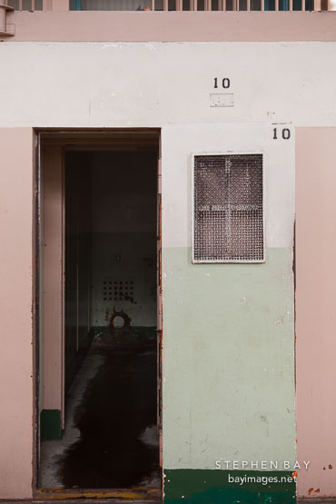 D block solitary confinement cells. Alcatraz, California.