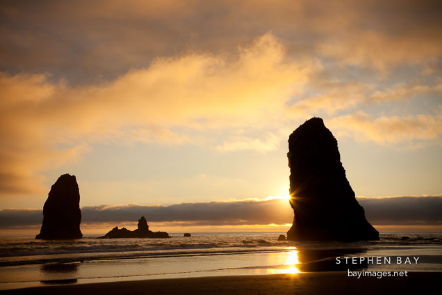 The Needles at Cannon Beach, Oregon.