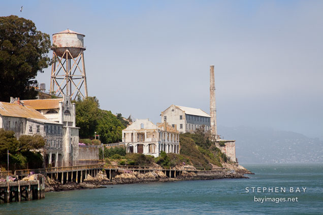 Northern side of Alcatraz Island.