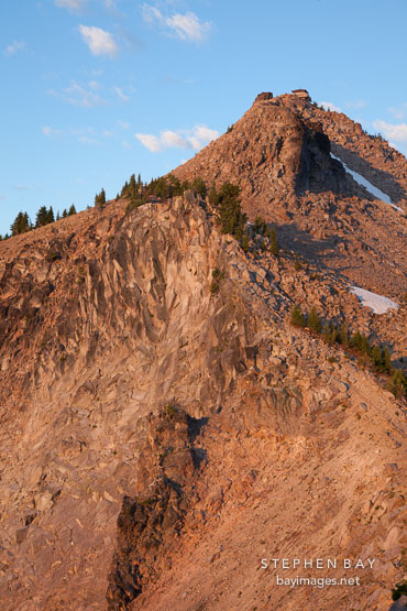 Fire lookout on Watchman Peak. Crater Lake NP, Oregon.