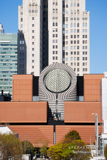 Close-up of SF MOMA. San Francisco, California, USA.