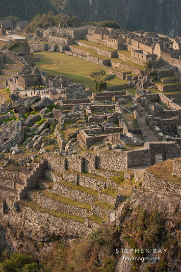 Upper complex of buildings. Machu Picchu, Peru.