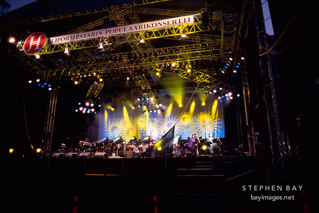 Concert in Senate Square. Helsinki, Finland.