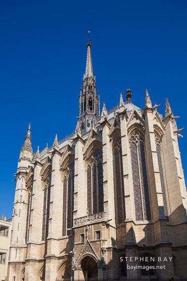 Exterior of Sainte Chapelle. Paris, France.