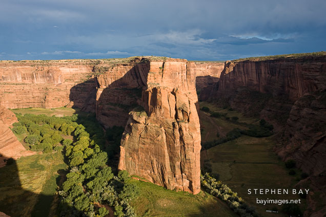 Navajo Fortress in the late afternoon. Canyon de Chelly NM, Arizona.