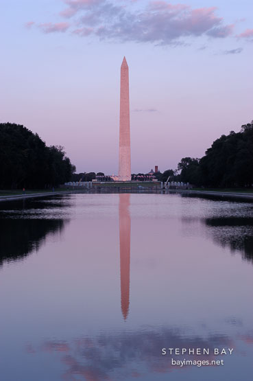 Washington Monument and reflecting pool. Washington, D.C.