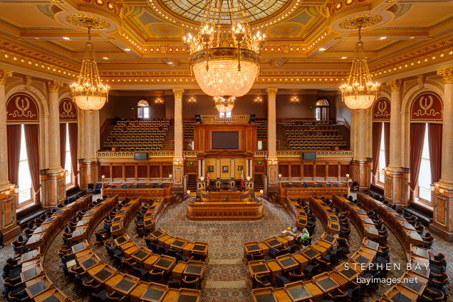 Chamber of the House of Representatives. Iowa State Capitol, Des Moines.