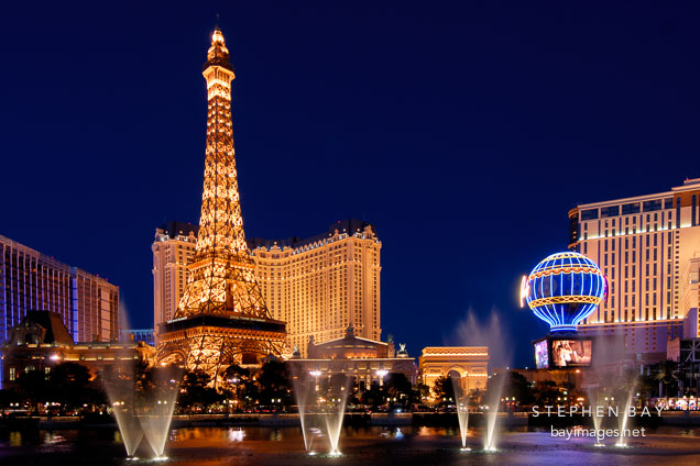 Eiffel Tower and Bellagio Fountains