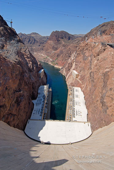 Hoover Dam and Black Canyon. Nevada and Arizona, USA.