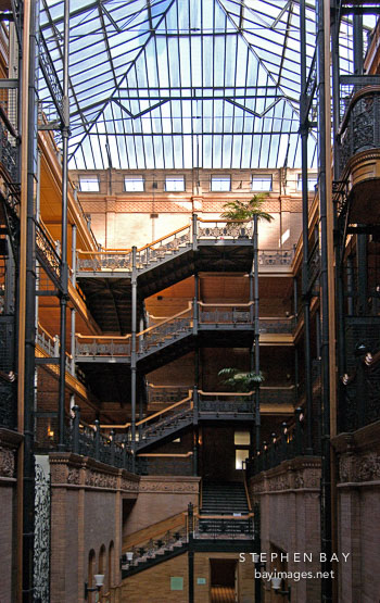 Bradbury building. Los Angeles, California, USA.