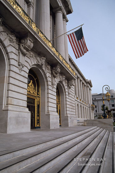 Steps to City Hall. San Francisco, California, USA.