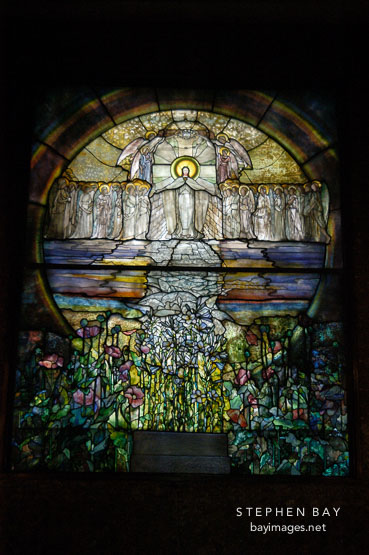 Stained glass. Wade Memorial Chapel, Lake View Cemetery, Cleveland, Ohio, USA