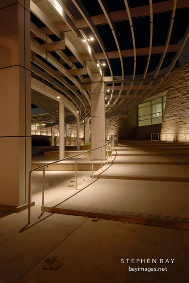 Curving stairs at City Hall. San Jose, California, U.S.A.