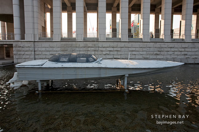 North Korean guerrilla fighters used this semi-submarine to try and infiltrate South Korea at Busan in 1983.