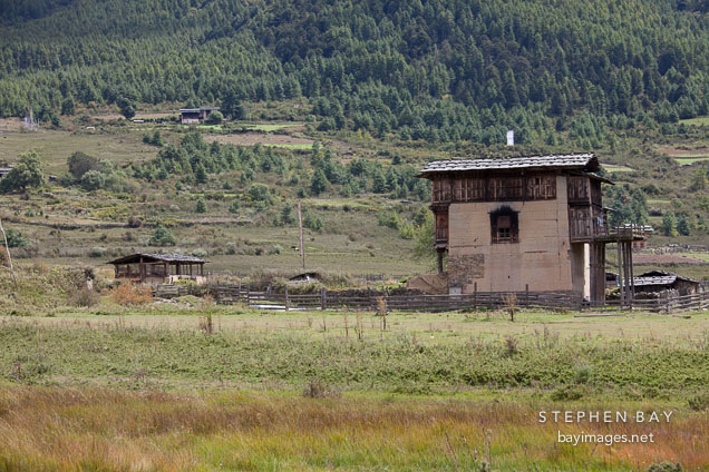 Farmhouse in Phobjikha Valley.