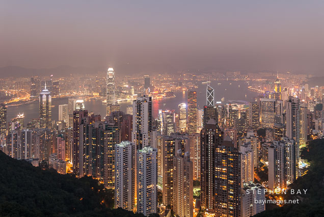 View from Victoria Peak. Hong Kong, China.