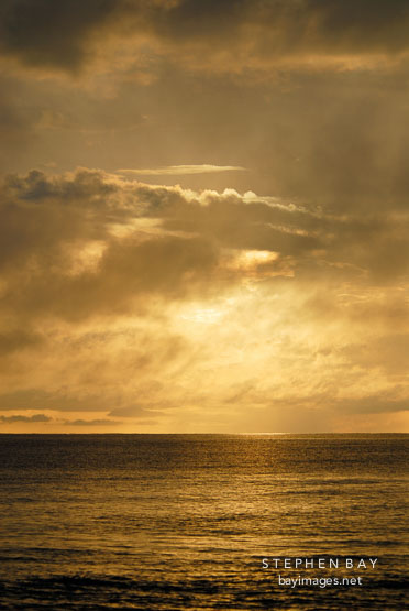Sunrise over the beaches at Tortuguero, Costa Rica.