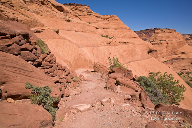 Trail to the White House Ruins. Canyon de Chelly, Arizona.