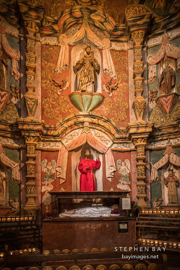 West transept of Mission San Xavier Del Bac, Tucson Arizona.