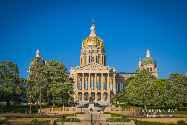Iowa State Capitol building. Des Moines, Iowa