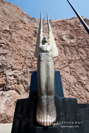 Winged figure of the Republic. Hoover Dam, Nevada and Arizona, USA.