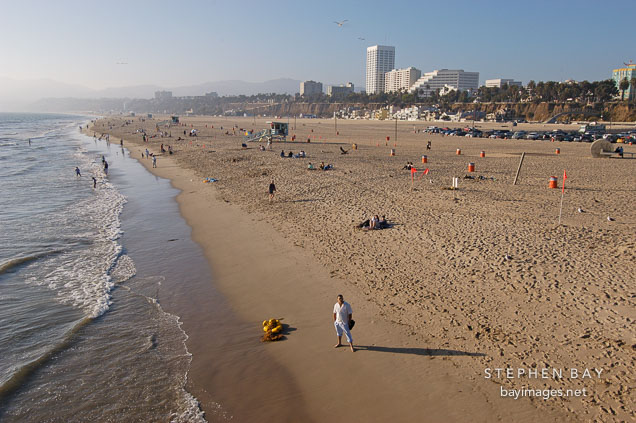 Santa Monica beach. Santa Monica, California, USA.