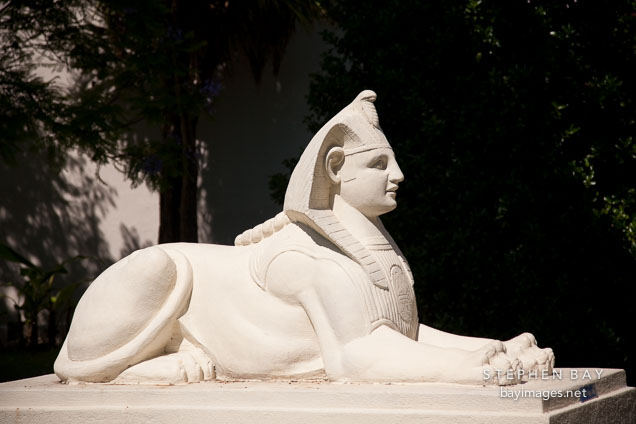 Sphinx at the Rosicrucian Eygptian Museum. San Jose, California.