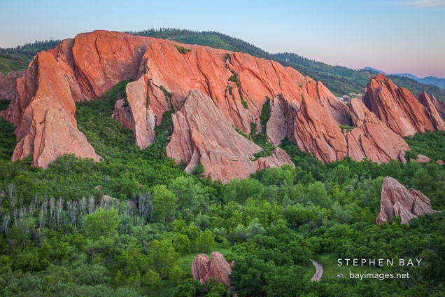 Rock formations at Roxborough State Park, Colorado.