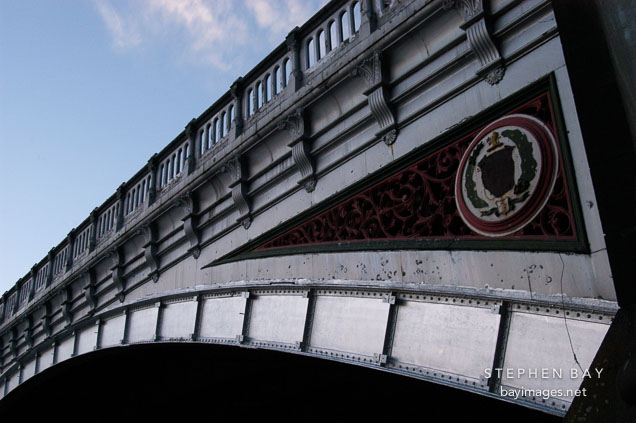 Bridge over the Yarra river (St. Kilda road). Melbourne, Australia.