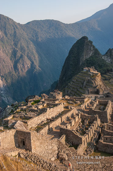 Entrance gate to Machu Picchu. Peru.