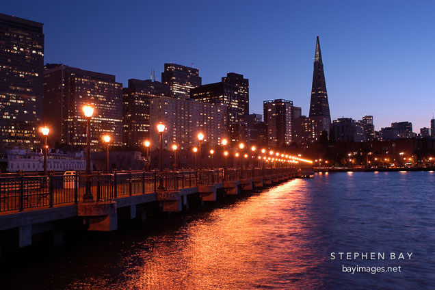 San Francisco skyline from Pier 7. San Francisco, California.