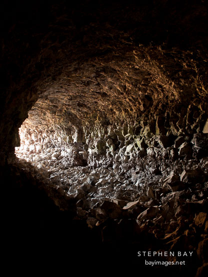 Skull Cave entrance. Lava Beds NM, California.