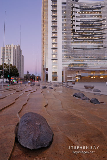 Waterscape. San Jose City Hall, San Jose, California, U.S.A.