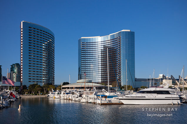 San Diego Marriot Hotel and marina.