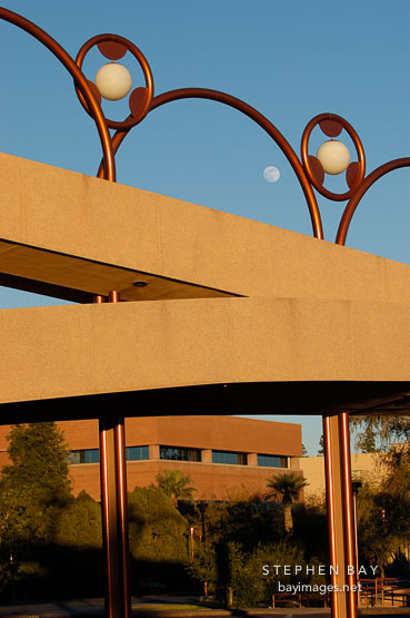 Grady Gammage Memorial Auditorium (Arizona State University) designed by Frank Lloyd Wright. Tempe, Arizona.