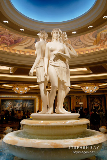 Female statues. Caesar's Palace, Las Vegas, Nevada, USA.