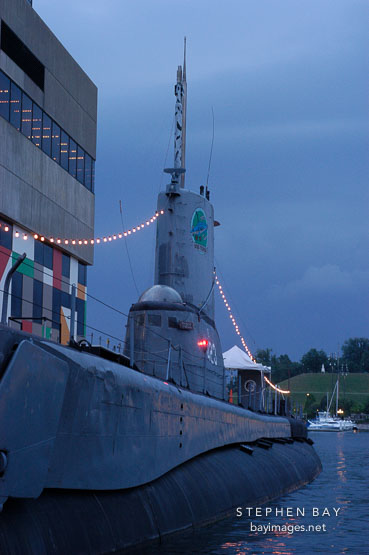 World War II submarine Torsk. Baltimore, Maryland, USA.