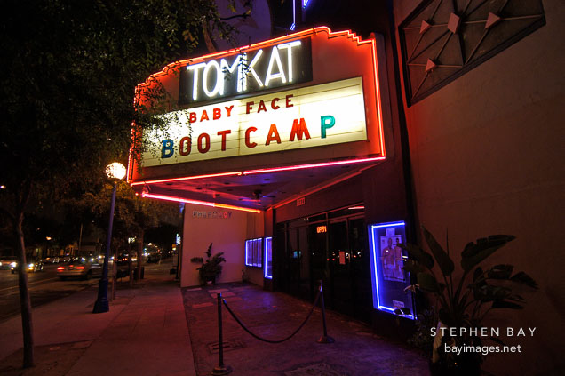 Tomkat theater (gay adult movie theater). Los Angeles, California, USA.
