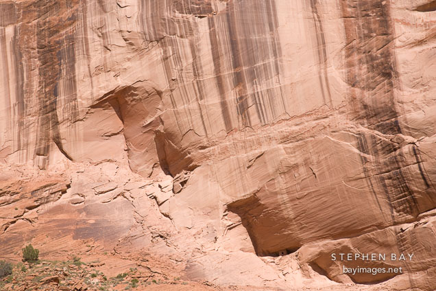 Tiny ruin in canyon wall alcove. Canyon de Chelly NM, Arizona.